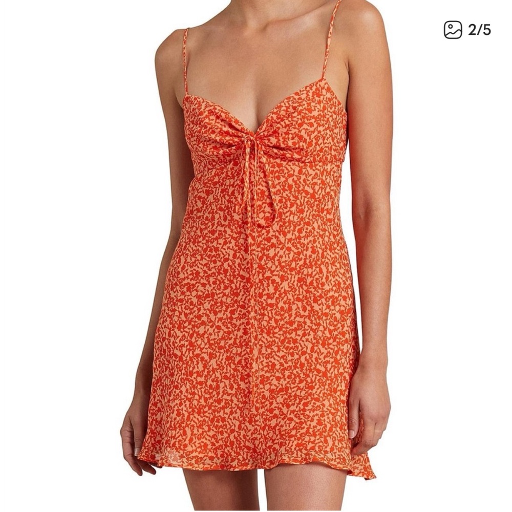 Bec + Bridge Vibrant Orange Mini Dress